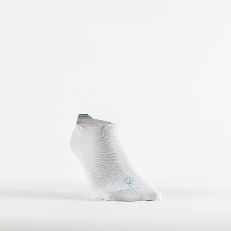 CHAUSSETTES DE SPORT BASSES ARTENGO RS 160 VERT BLANC VERT LOT DE 3