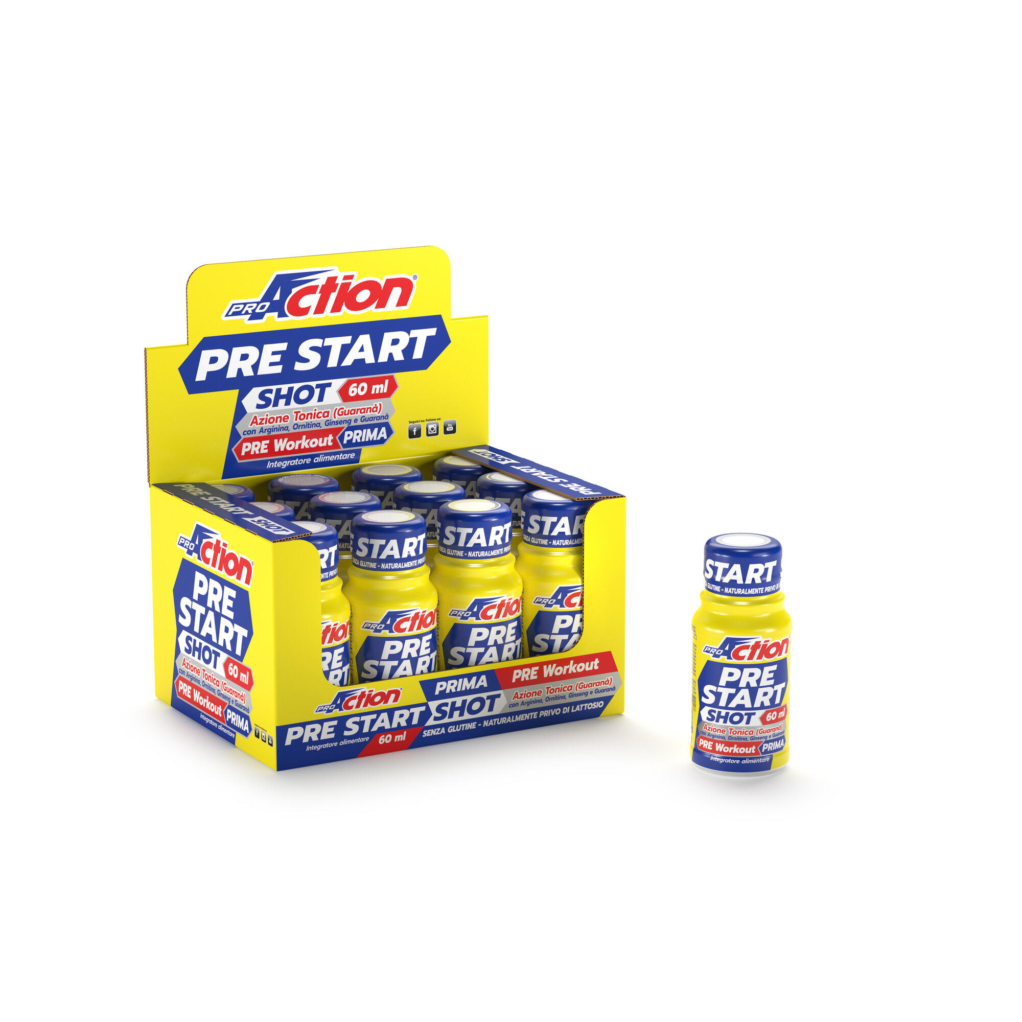 Prestart Shot Endurance Proaction Gluten Free 60 ml 2/3