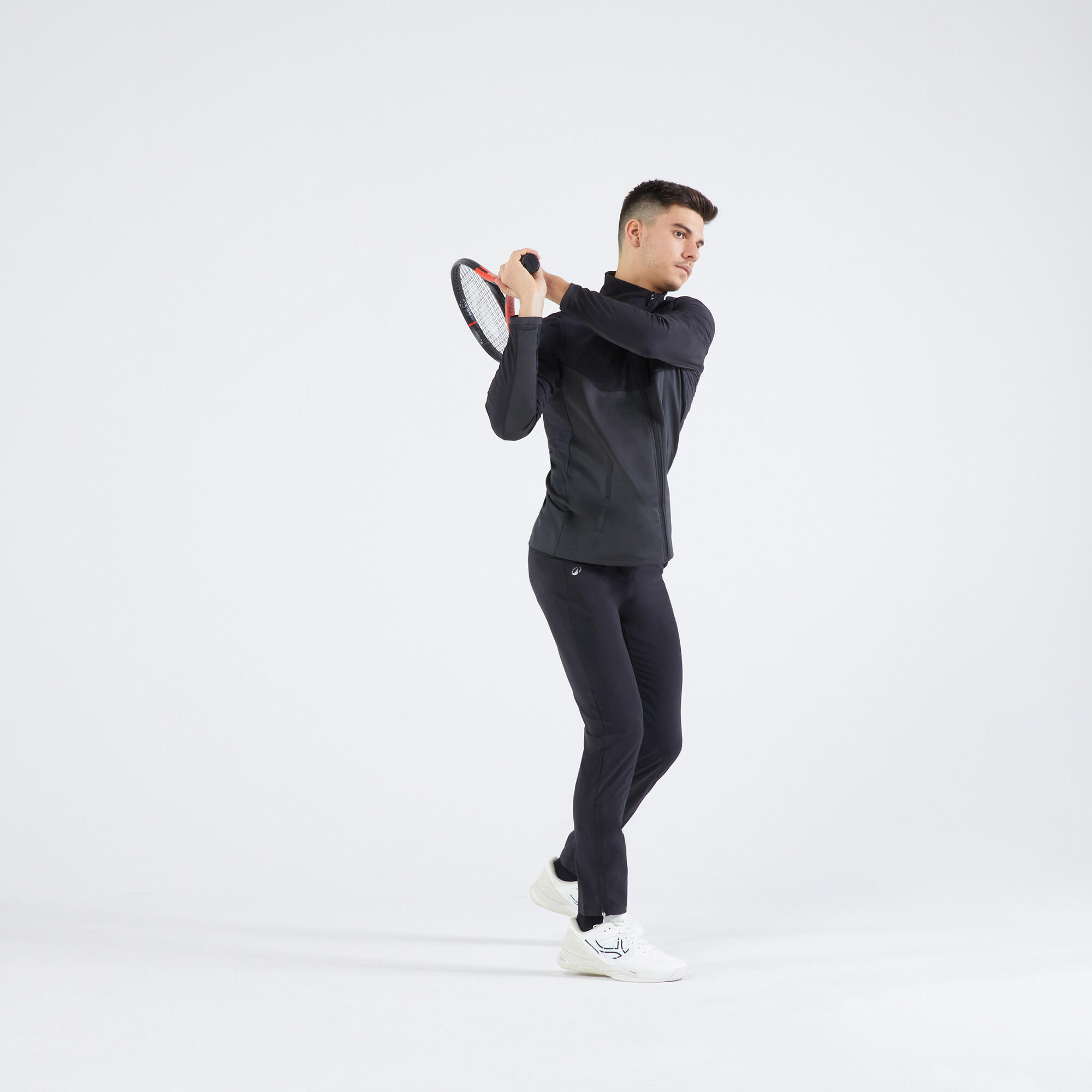 Pantaloni tennis uomo ESSENTIAL neri KUIKMA Decathlon