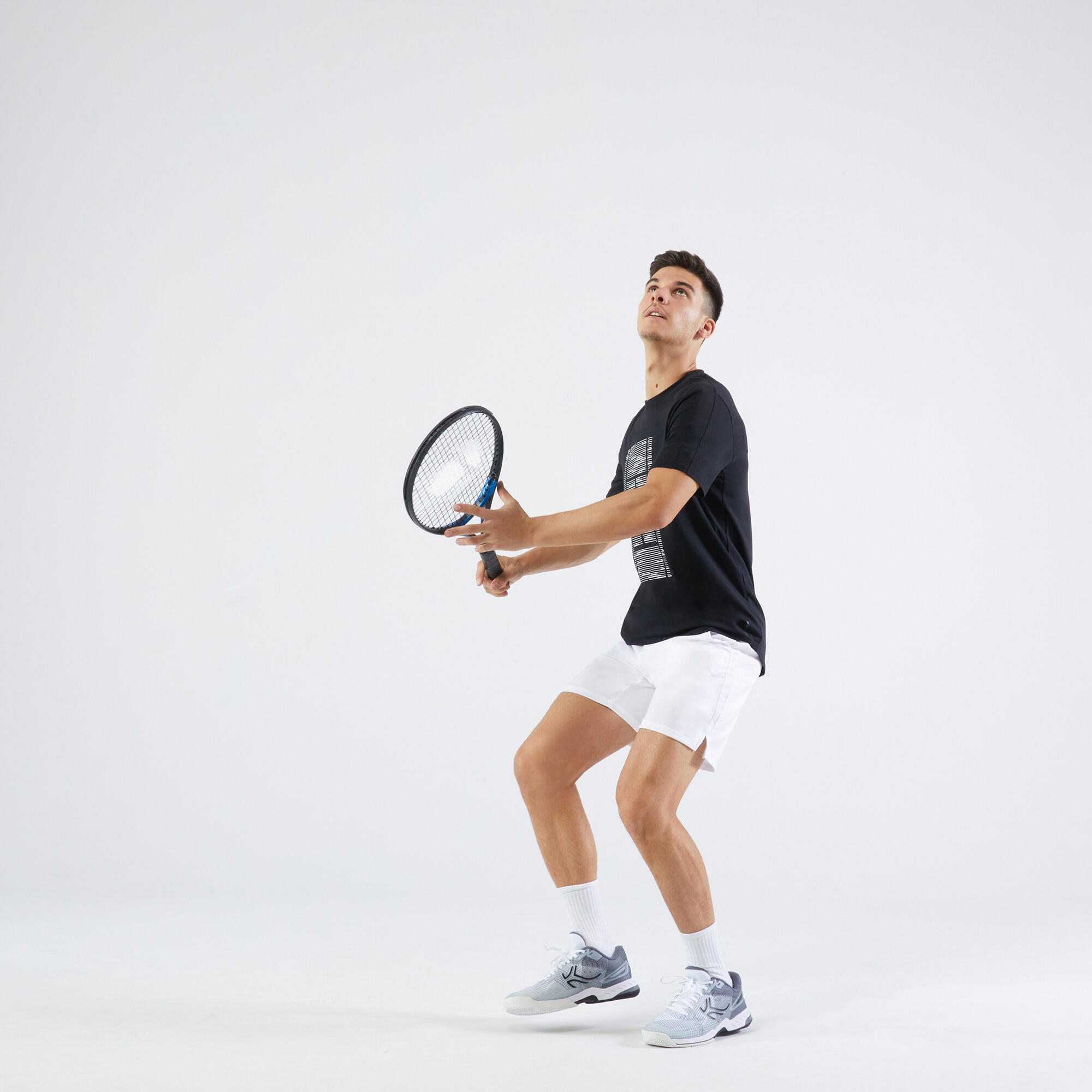 Men's Tennis Shorts Essential+ White KUIKMA Decathlon