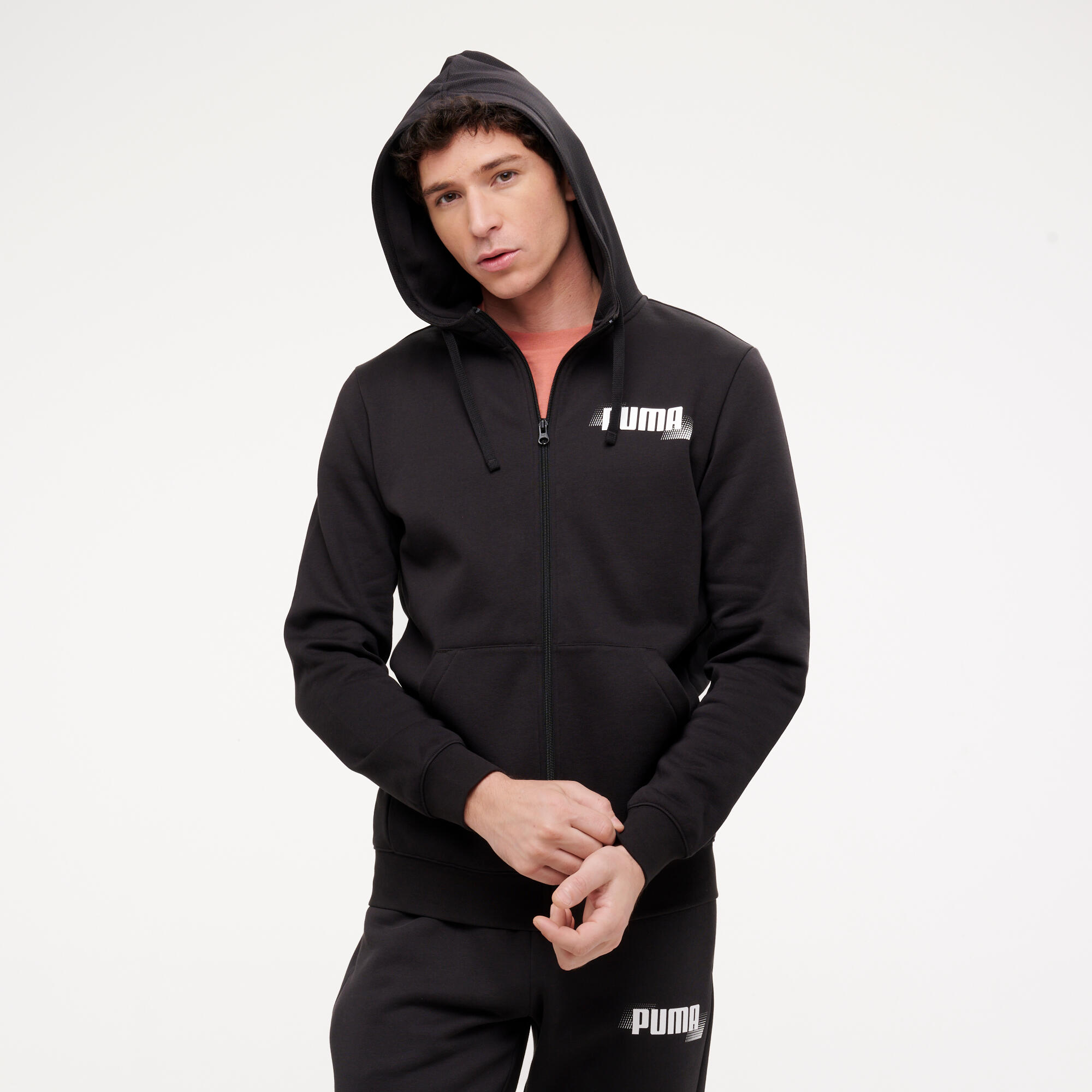 Sweat zippé de fitness homme, noir 8/11