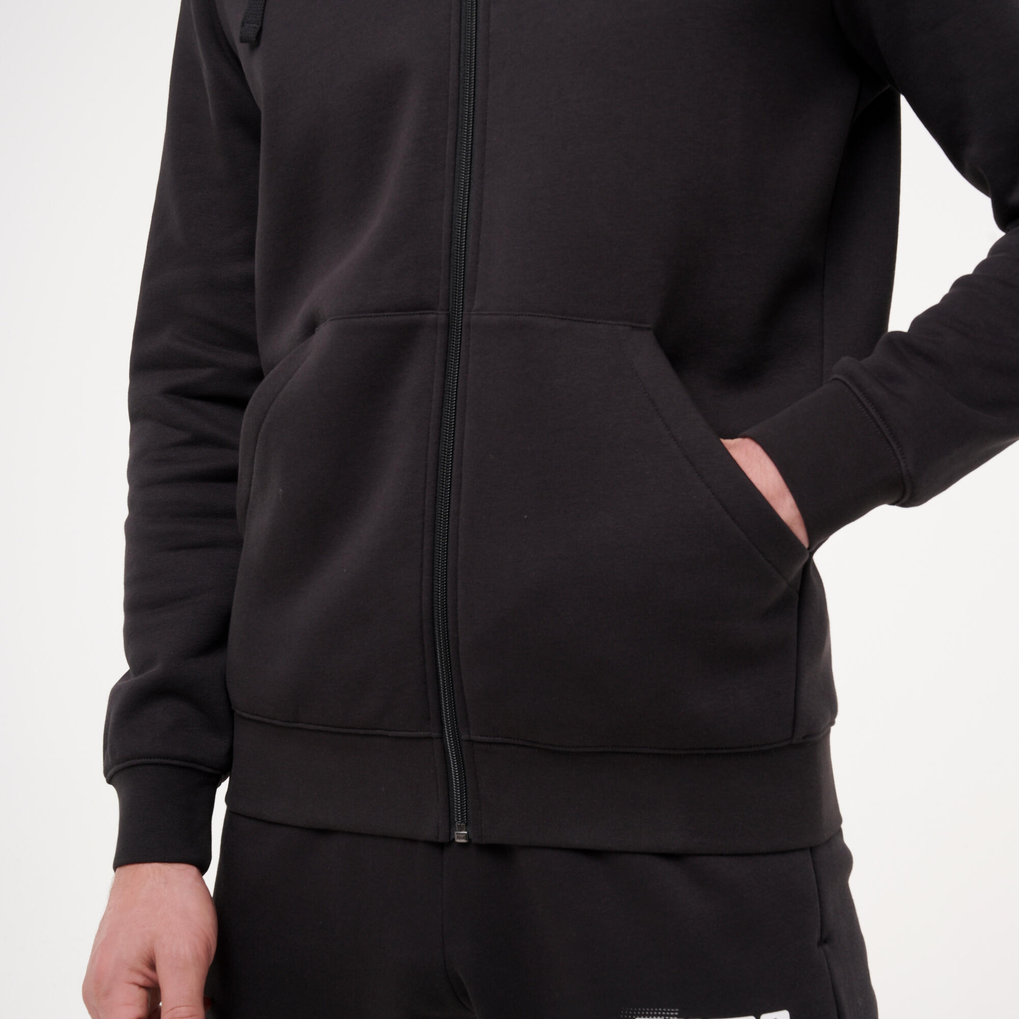 Men's Fitness Zip-Up Sweatshirt - Black PUMA | Decathlon