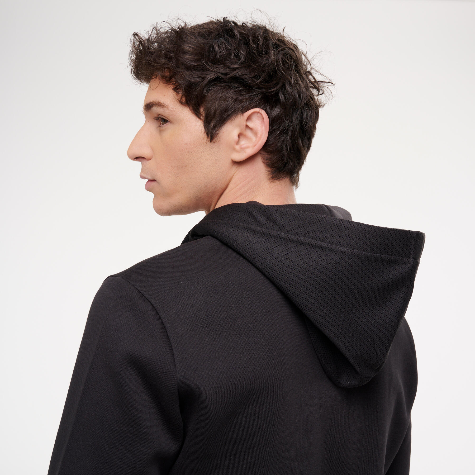 Sweat zippé de fitness homme, noir 7/11