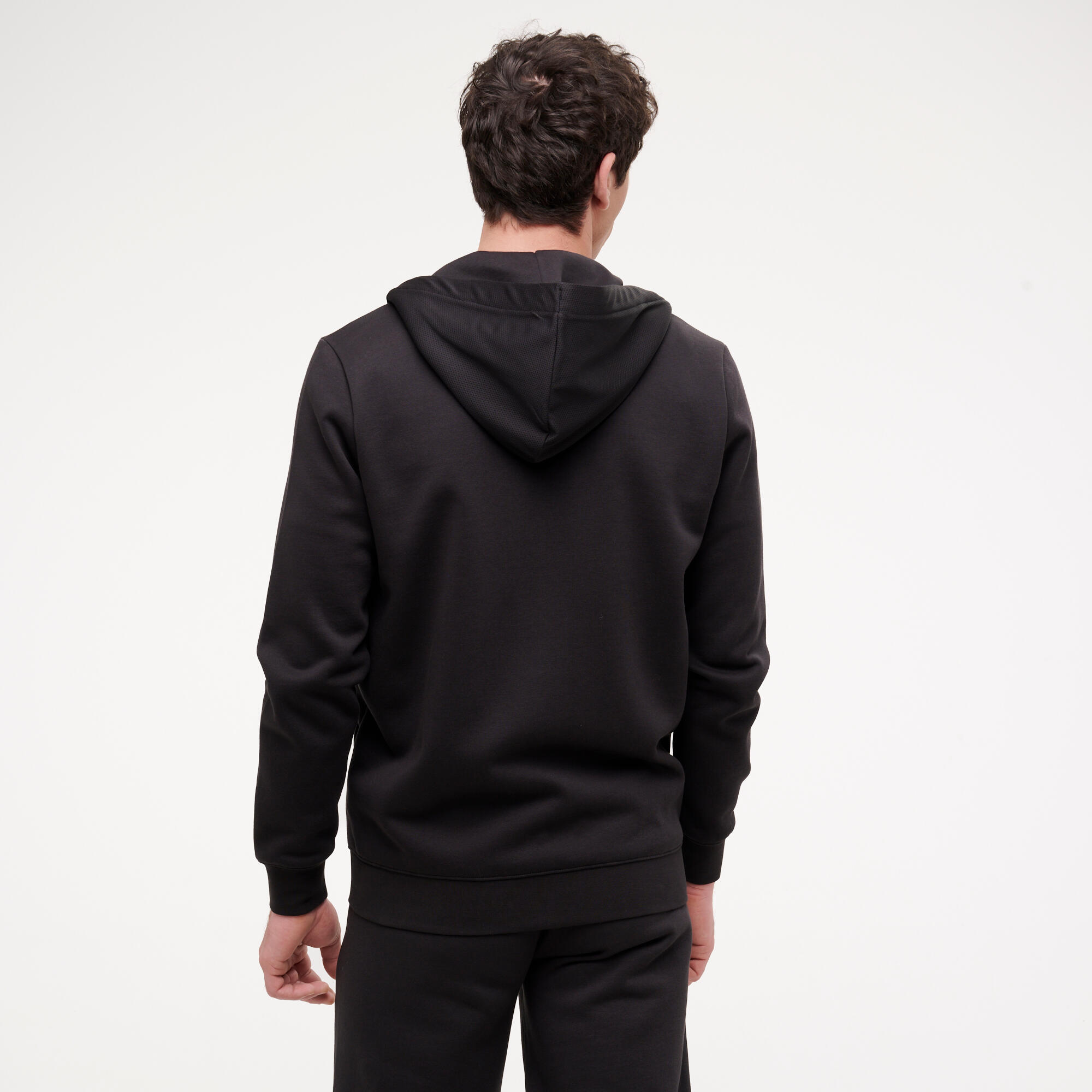 Sweat zippé de fitness homme, noir 4/11