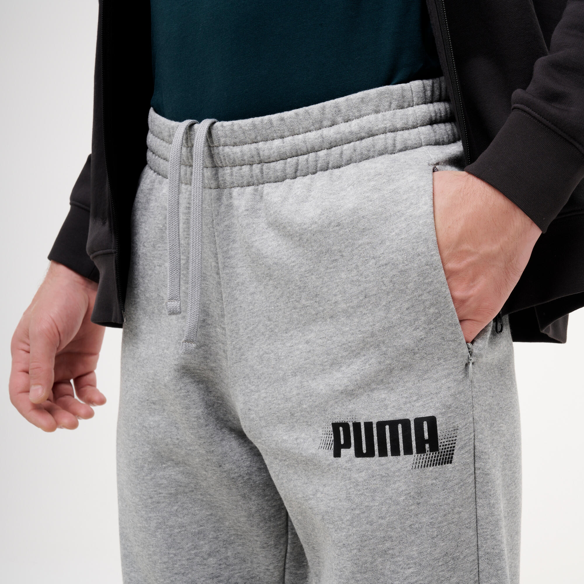 Pantalon de jogging fitness homme, gris 3/9