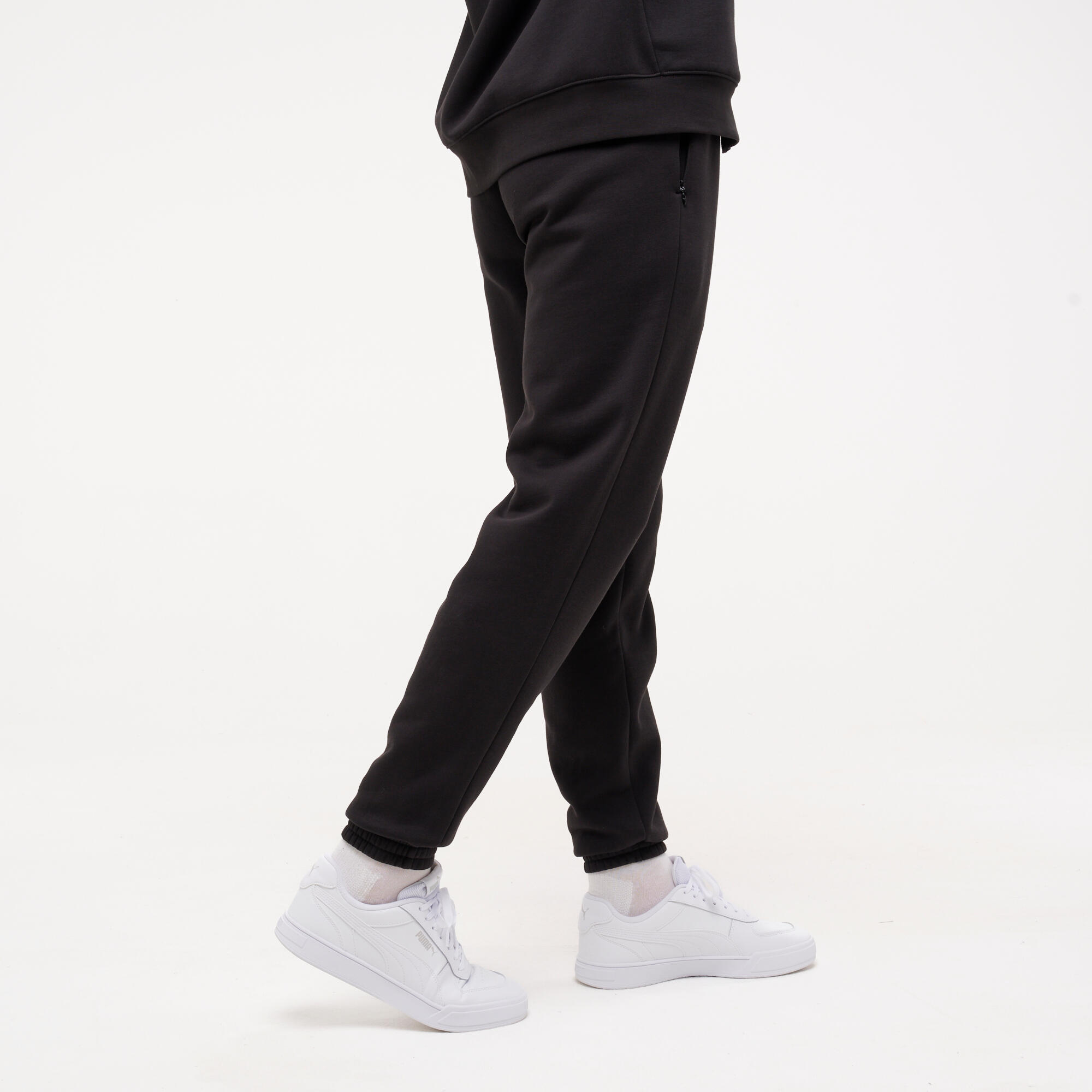 Fitness-Jogginghose für Herren, schwarz 7/10