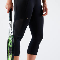 Legging tennis court dry femme - Corsaire dry HIP BALL noir