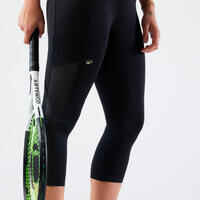 Women's Tennis Quick-Dry Cropped Leggings Hip Ball - Black