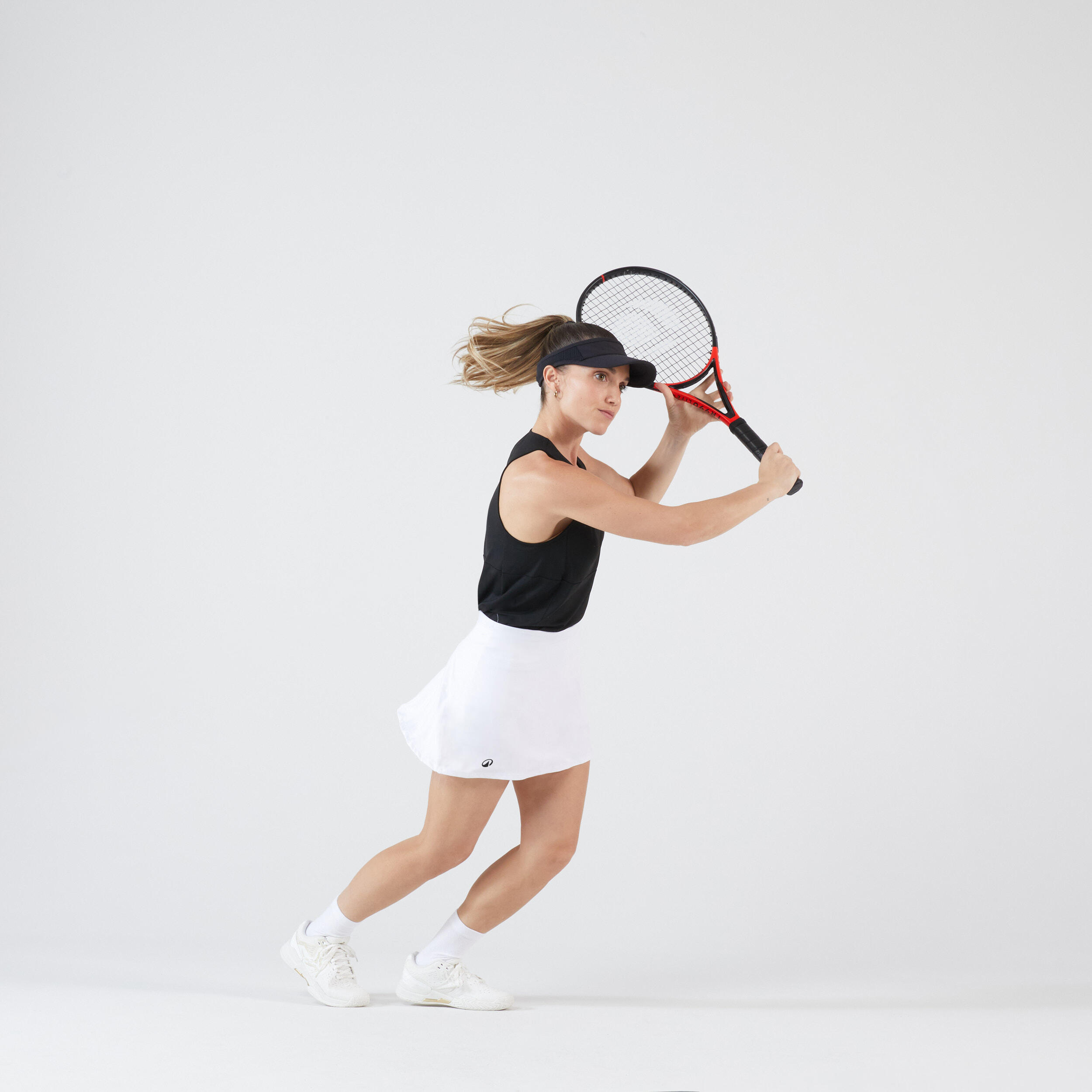 Women's Quick-Dry Tennis Skirt - Essential 100 White - KUIKMA