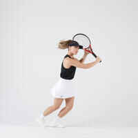 Women's Tennis Quick-Dry Skirt Essential 100 - White