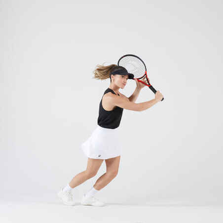 Women's Tennis Quick-Dry Skirt Essential 100 - White