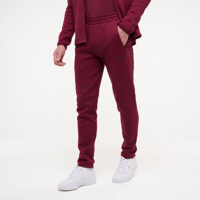 Pantaloni tuta Puma uomo ACTIVE regular fit felpati bordeaux