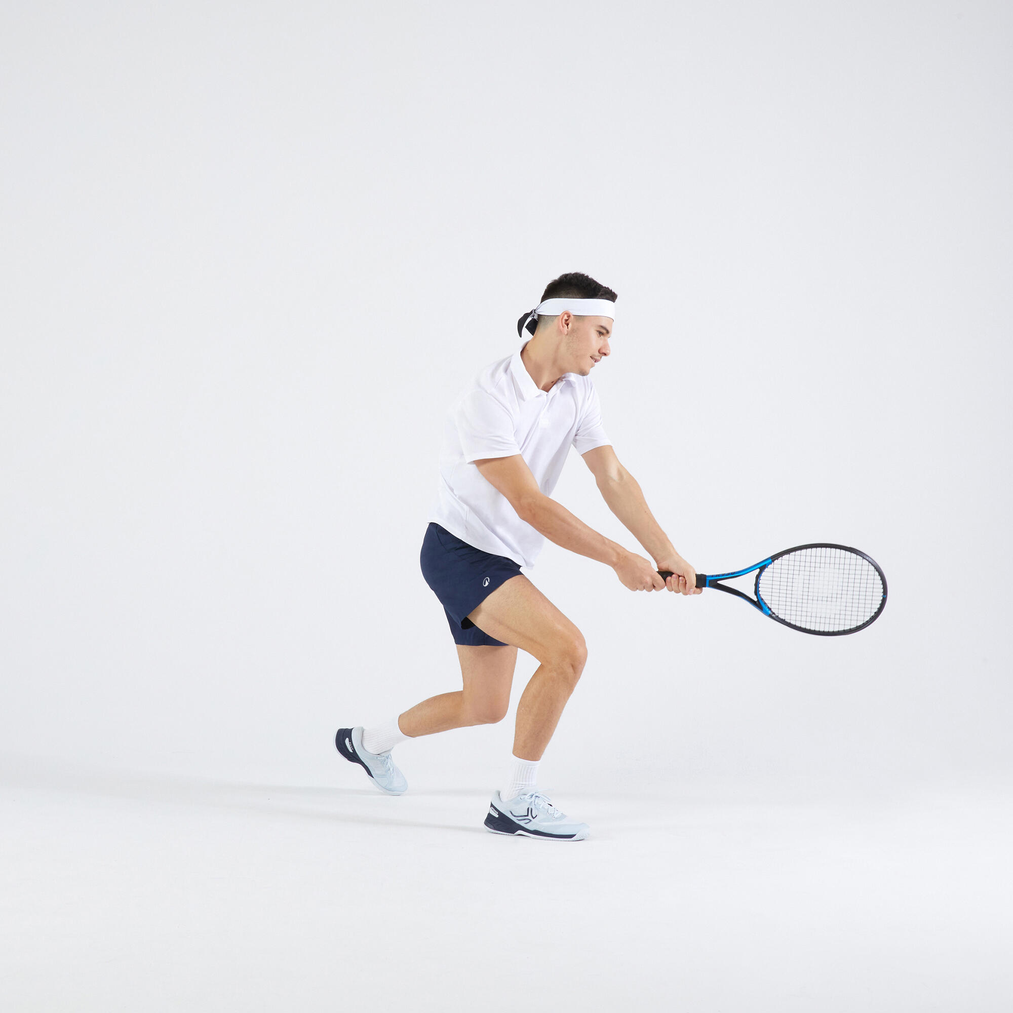 Short de tennis homme - TSH 100 Dry Essential bleu - KUIKMA