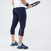 Legging tennis court dry femme - Corsaire dry HIP BALL bleu noir