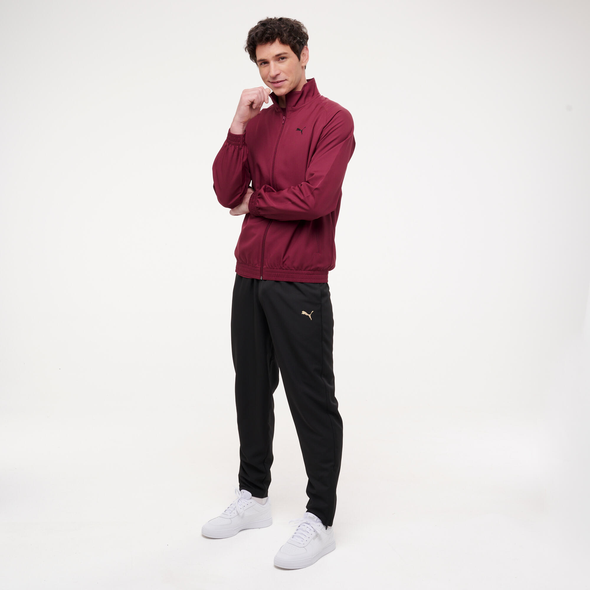 Woven Jogginghose Herren, schwarz 3/9