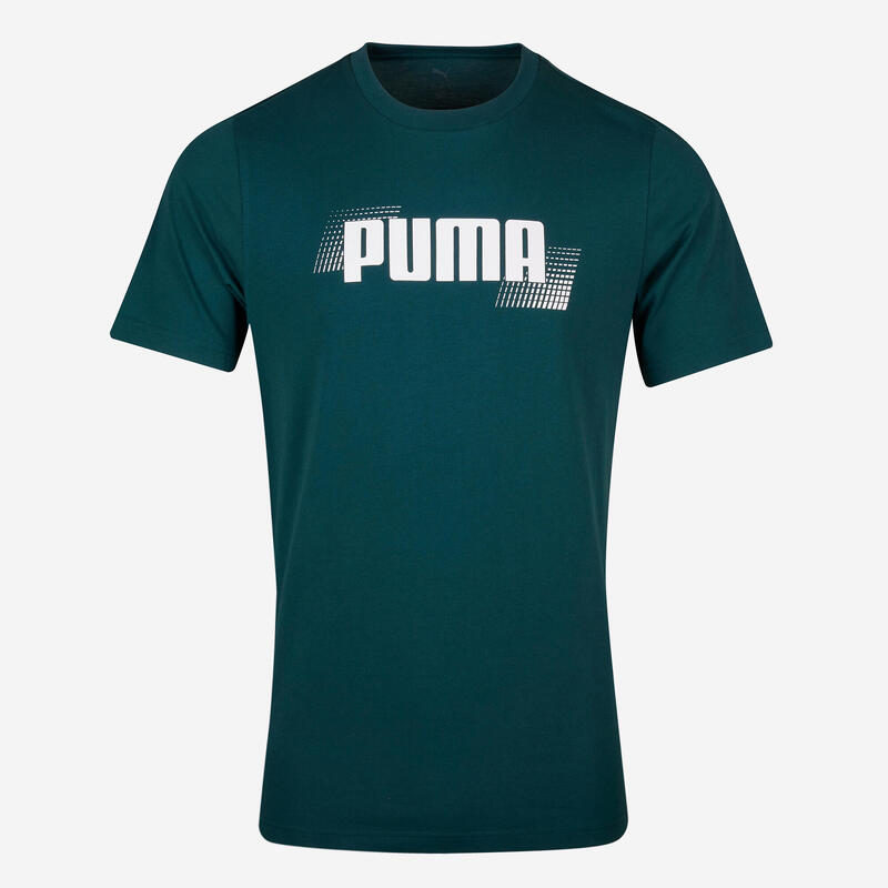 Tricou bumbac Puma Verde Bărbați