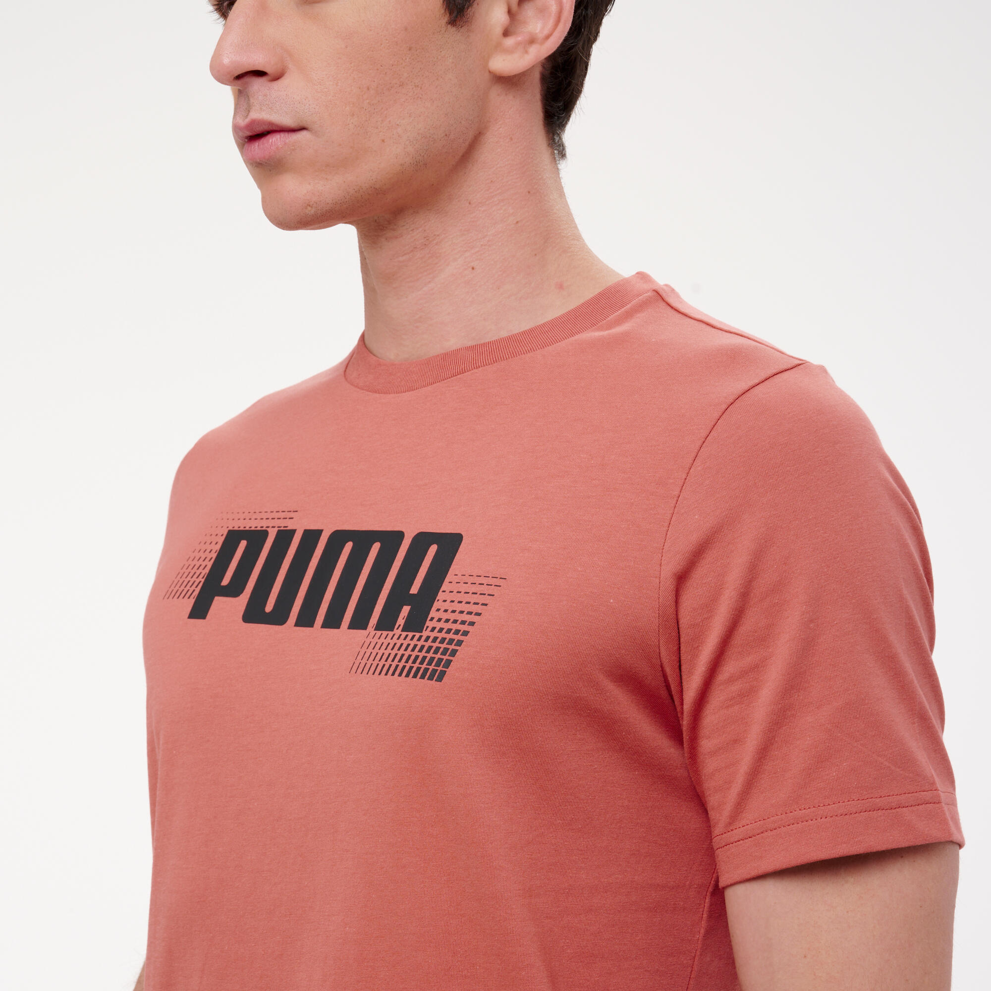 Baumwoll-T-Shirt kurzarm Herren, rot 5/6