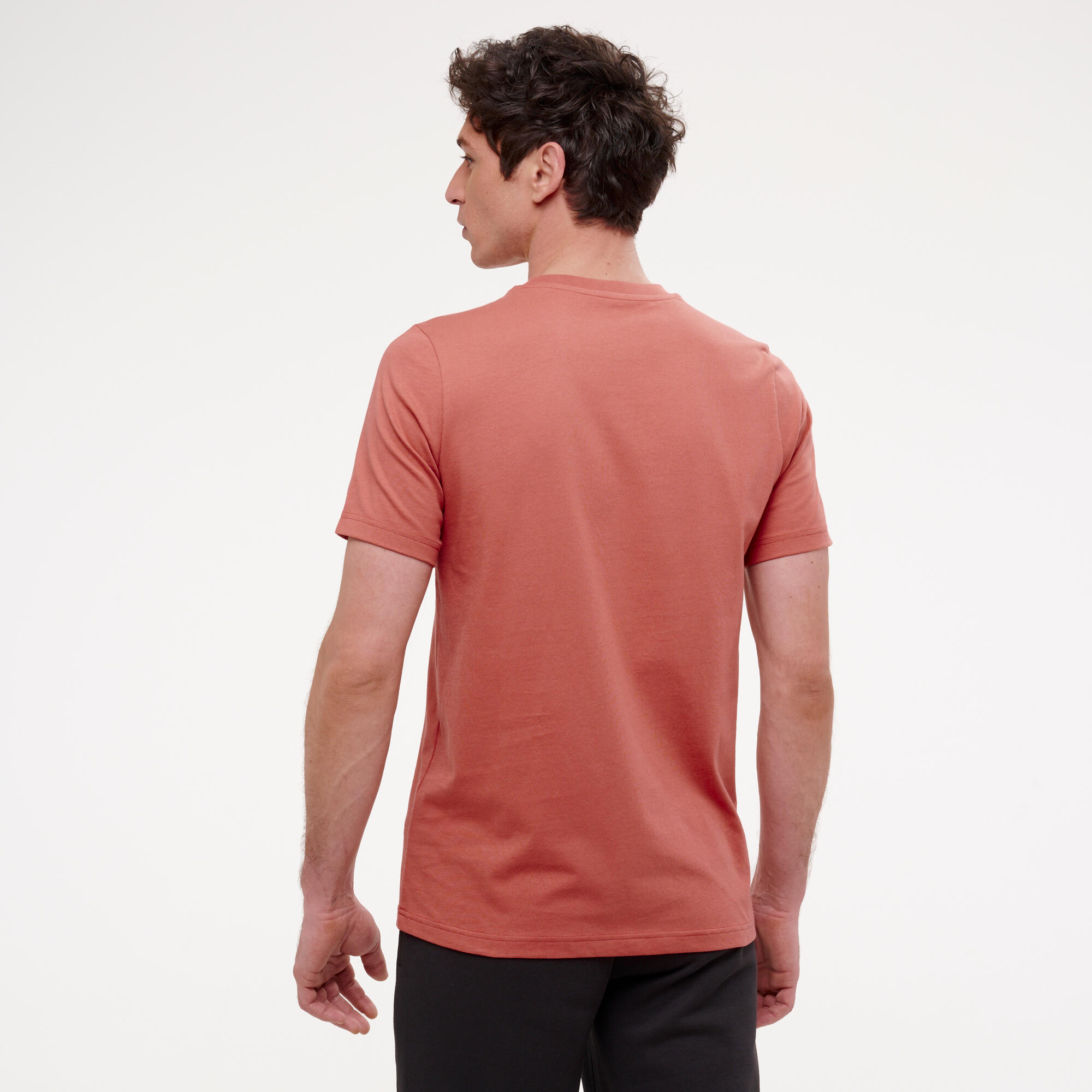 Baumwoll-T-Shirt kurzarm Herren, rot 2/6