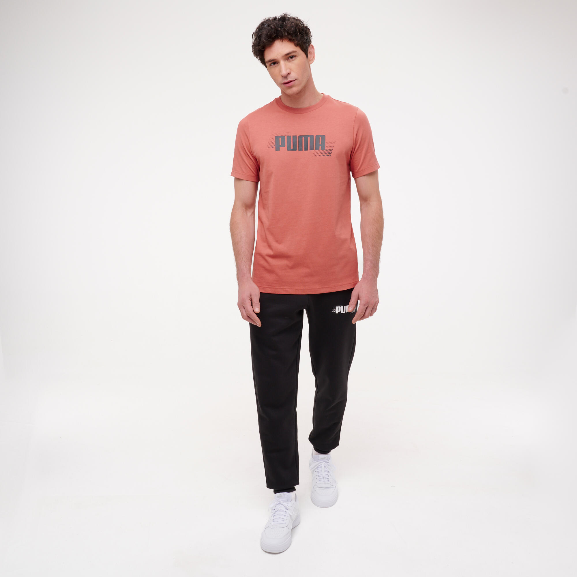 Baumwoll-T-Shirt kurzarm Herren, rot 3/6