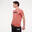 T-shirt en coton à manches courtes homme, rouge