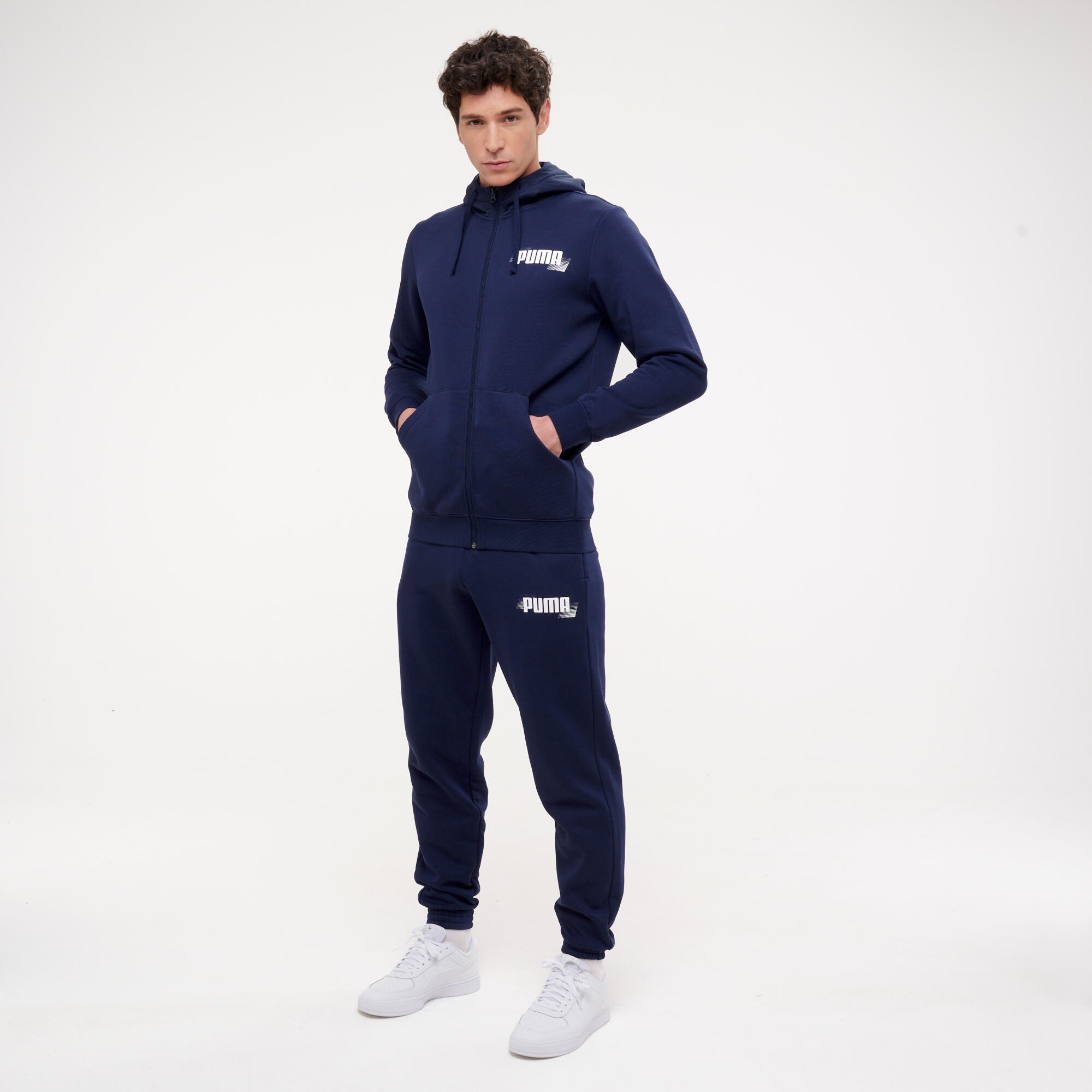 Capuchonvest voor fitness heren marineblauw 4/10