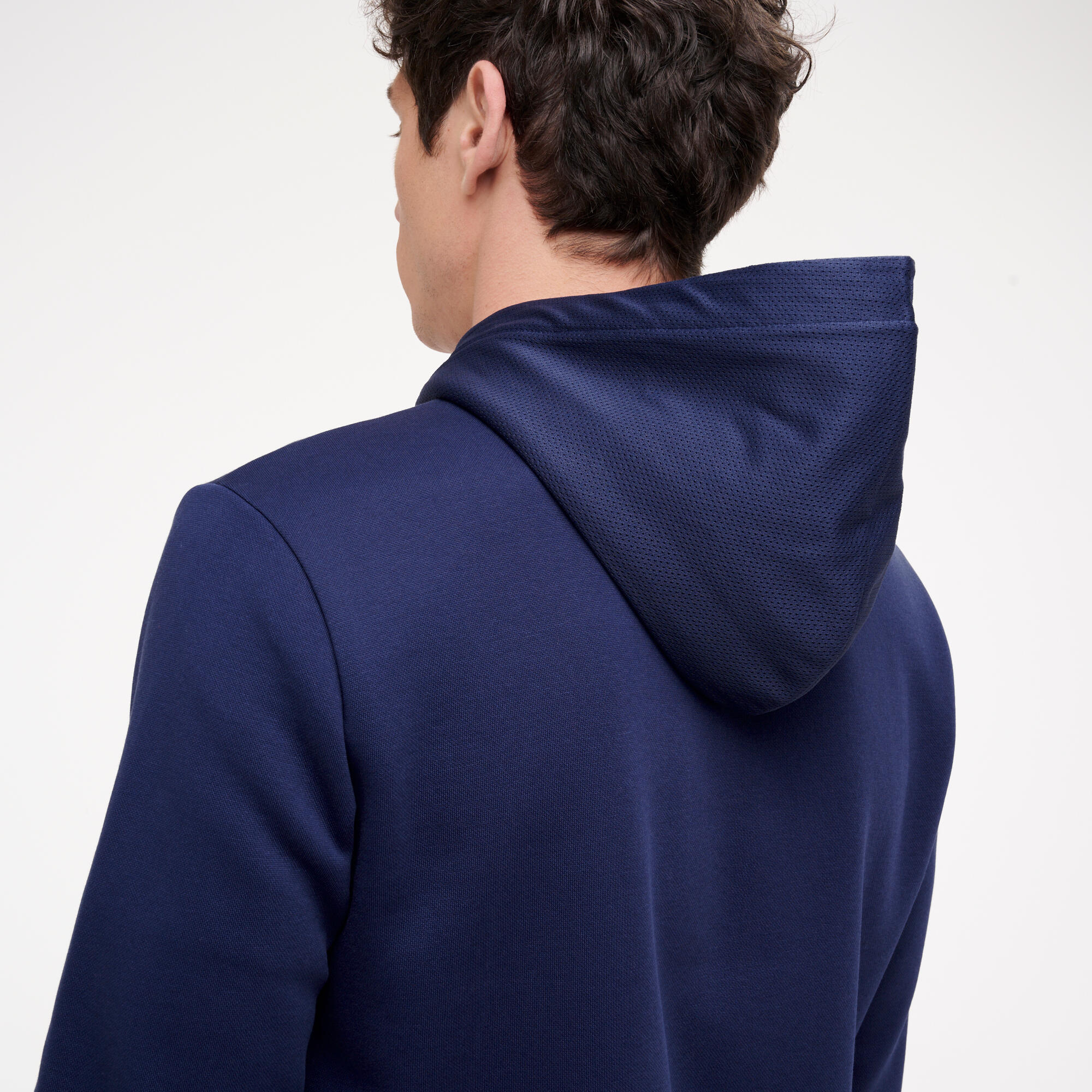 Capuchonvest voor fitness heren marineblauw 7/10