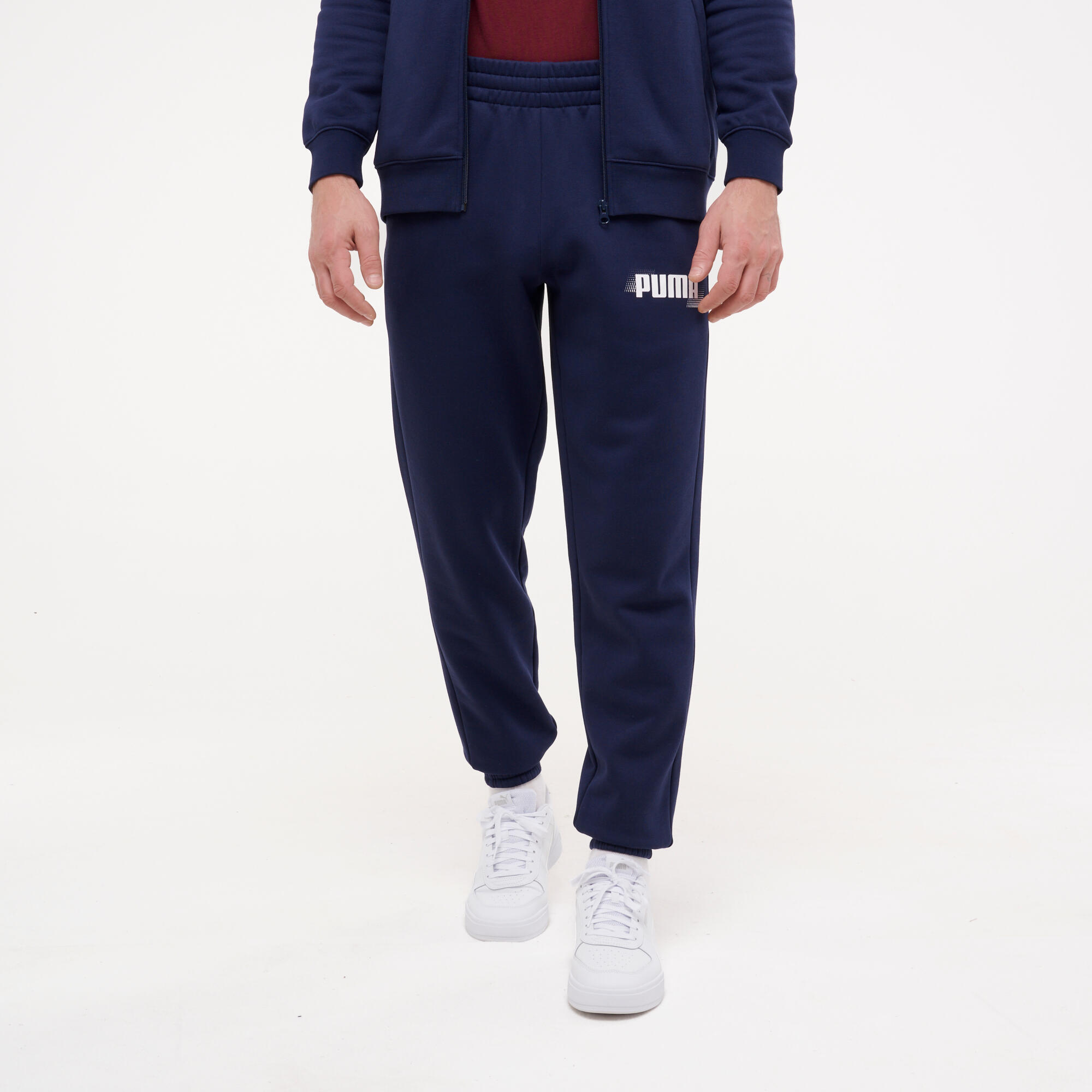 PUMA Men's Fitness Jogging Bottoms - Navy Blue