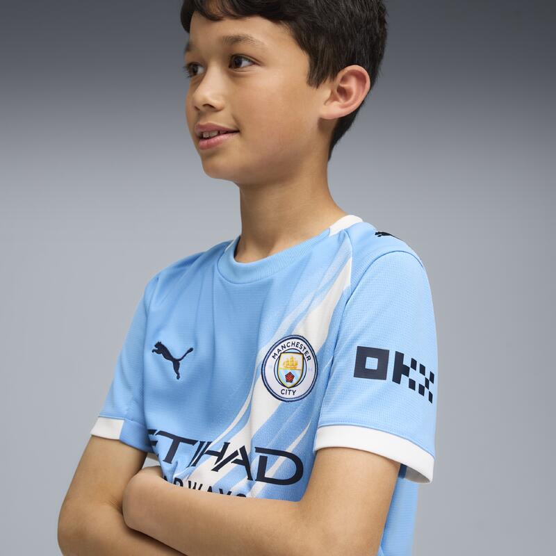 Maillot officiel domicile Manchester City 25/26 Enfant