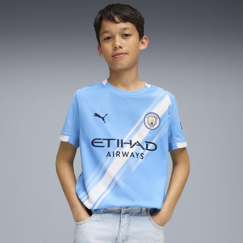 Maillot officiel domicile Manchester City 25/26 Enfant