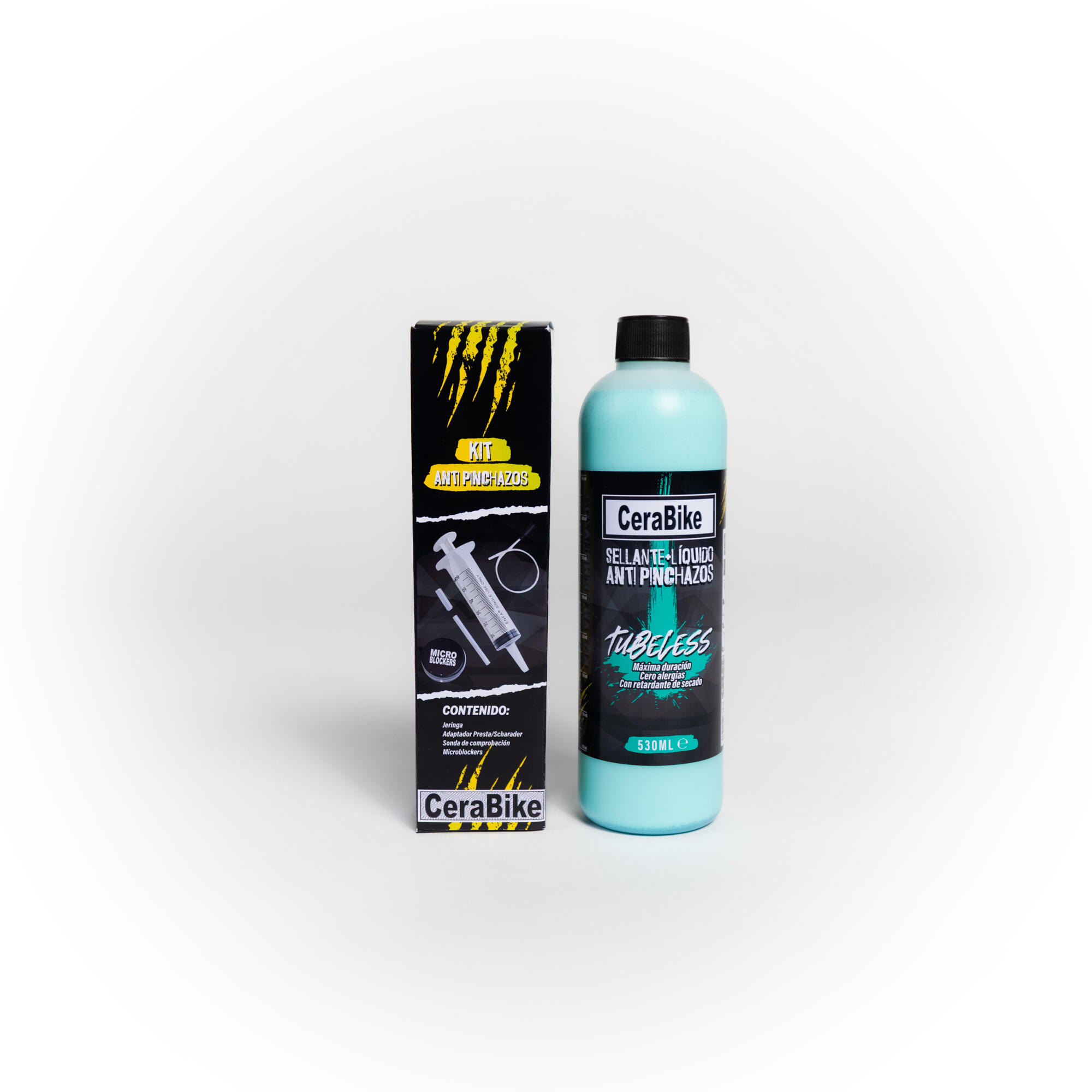 Líquido antipinchazos tubeless larga duración Cerabike 530ml 2/6