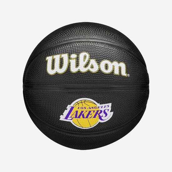 Ballon de basketball taille 3 - Wilson NBA Team Tribute Los Angeles Lakers noir