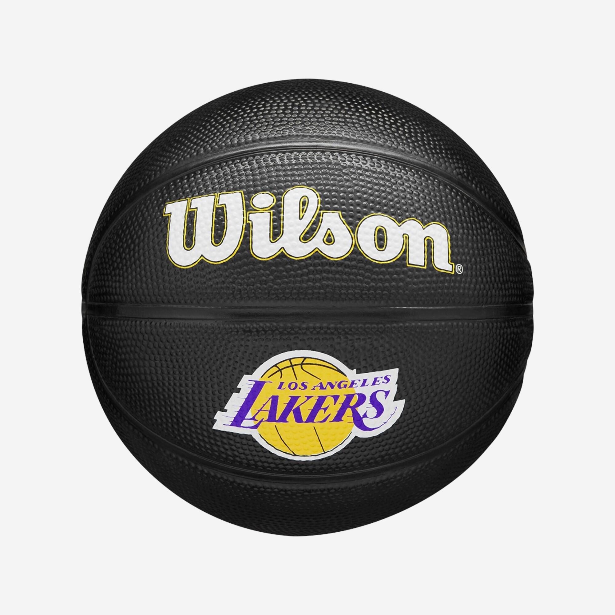 Minge de baschet mărimea 3 - Wilson NBA Team Tribute Los Angeles Lakers Negru