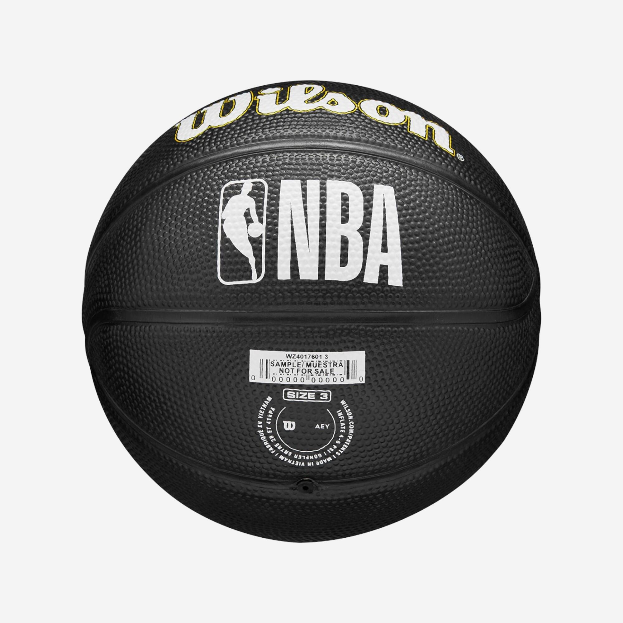 Ballon de basketball taille 3 - Wilson NBA Team Tribute Los Angeles Lakers noir 7/7