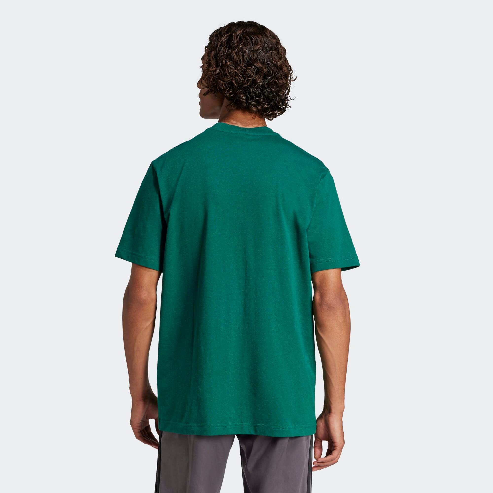 T-shirt de fitness en coton homme, vert 2/5