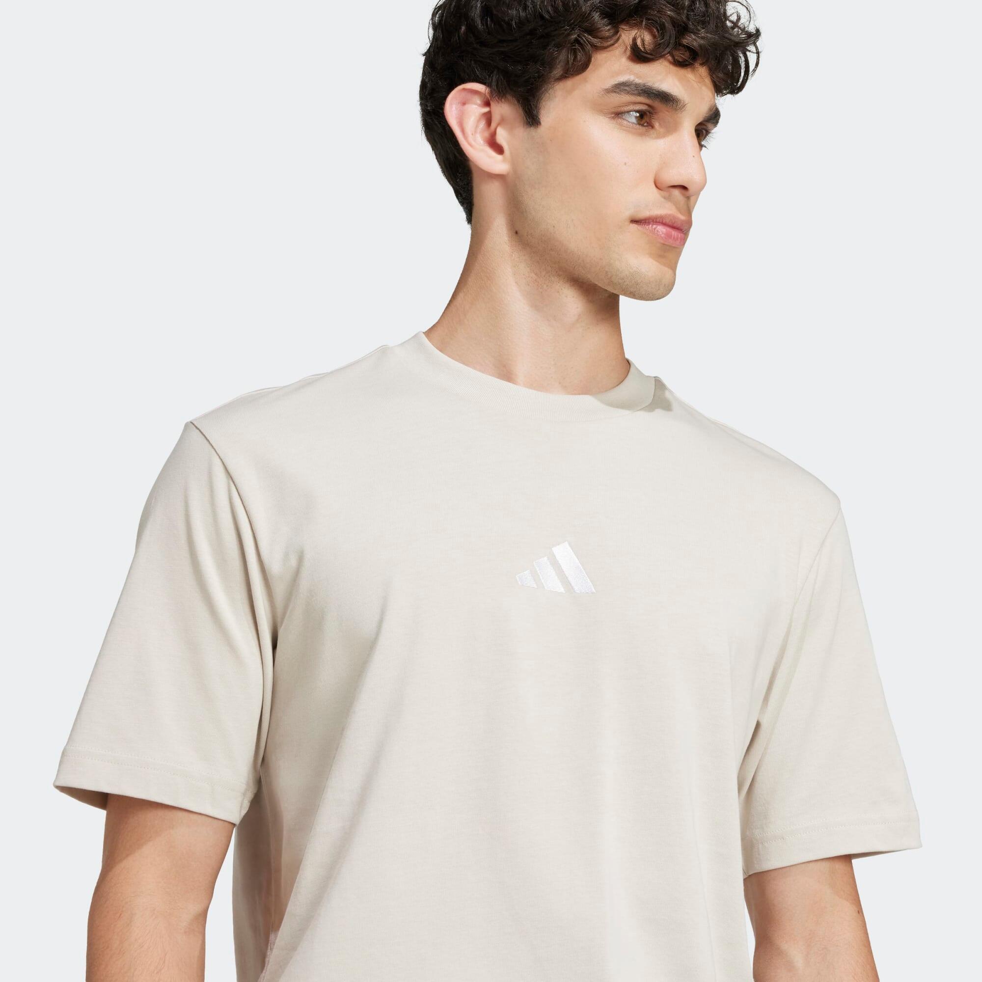T-shirt de fitness en coton homme, beige 4/6