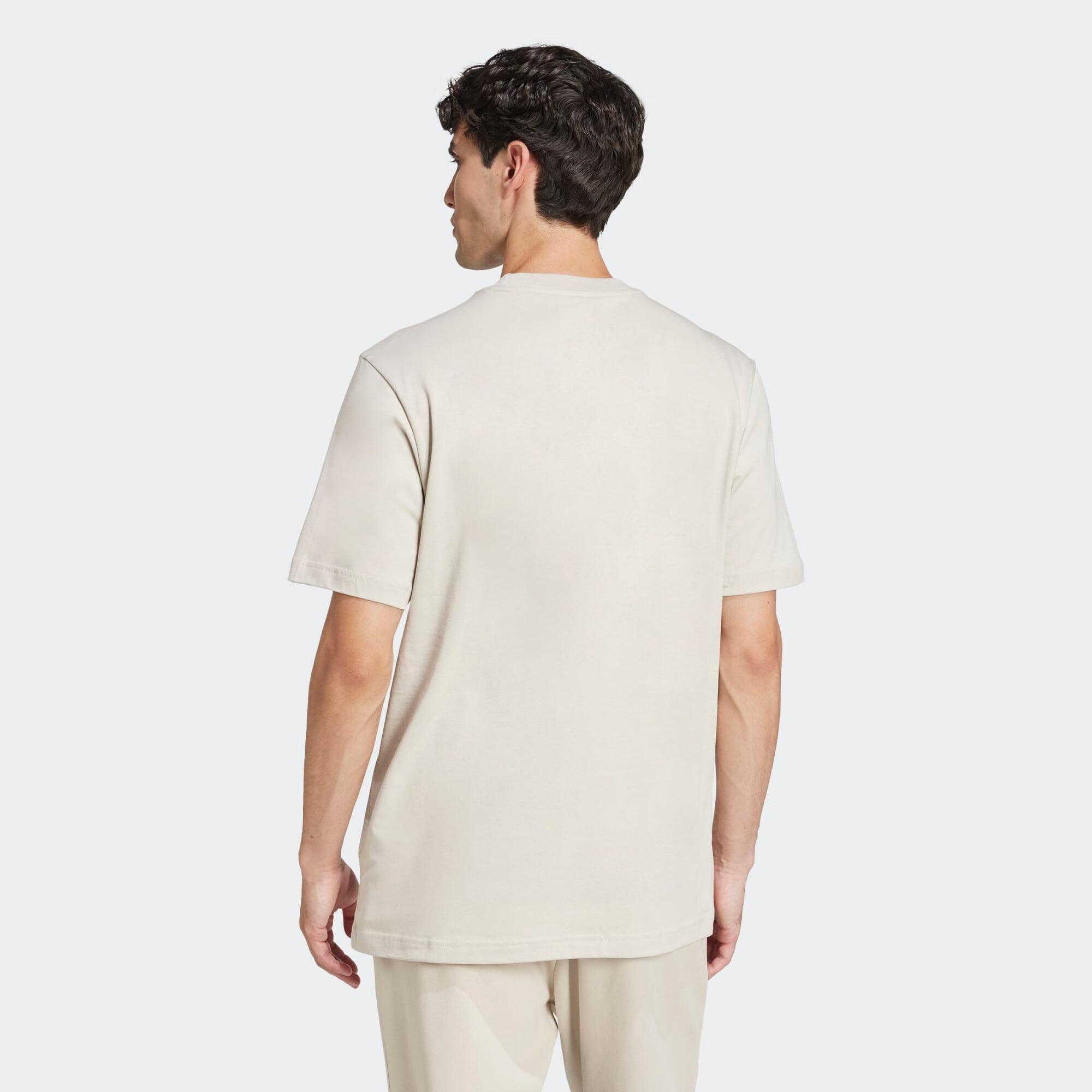 T-shirt de fitness en coton homme, beige 2/6