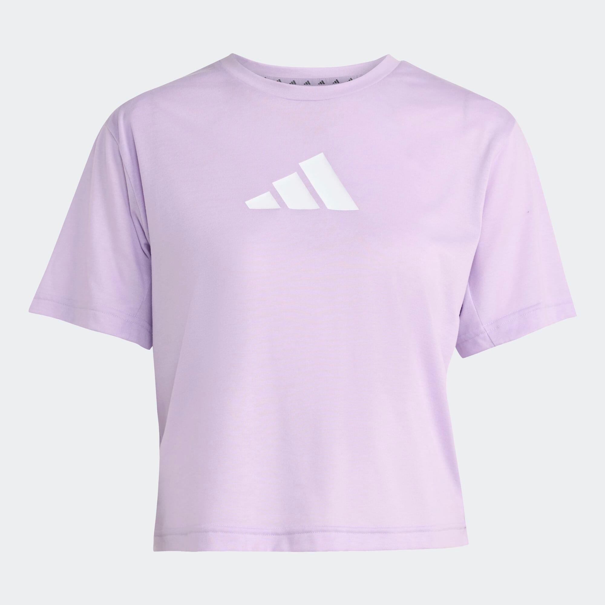 T-shirt imprimé logo femme, mauve 6/6