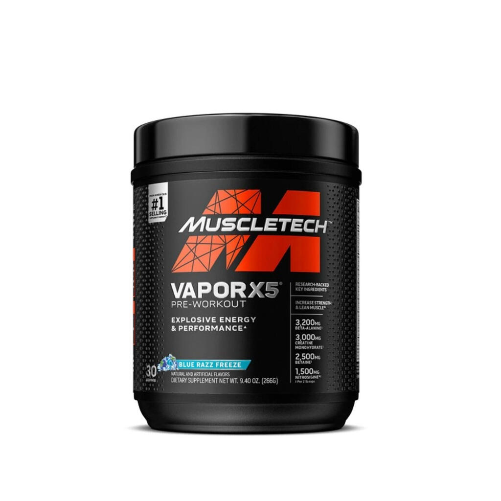 Vapor X5 Pre-Workout - 272G - blue raspberry freeze