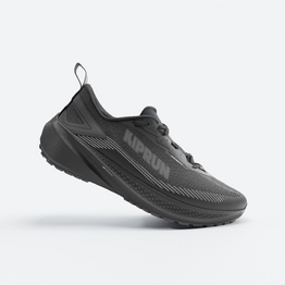 Chaussures running polyvalentes et déperlantes homme, KIPRUN 500 WR noire