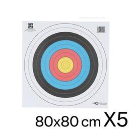 5 Blasons Tir à l'arc 80x80 AVALON