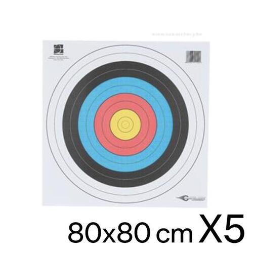 5 Blasons Tir à l'arc 80x80 AVALON