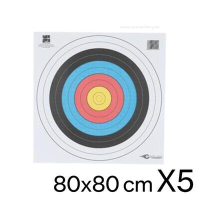 5 archery target faces 80x80 avalon