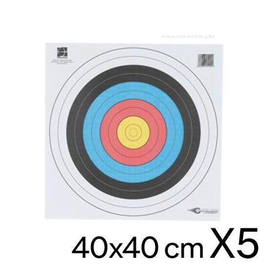 5 Blasons Tir à l'arc 40x40 AVALON