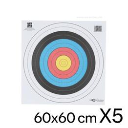 5 Blasons Tir à l'arc 60x60 AVALON