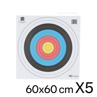 5 archery target faces 60x60 avalon