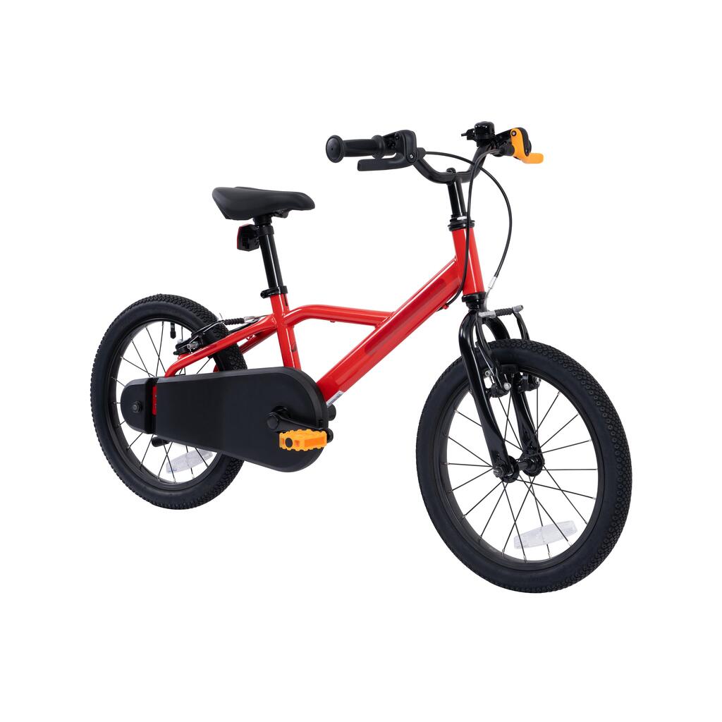 Bicicleta roja de 16" para niños de 4 a 6 años 500 Flame