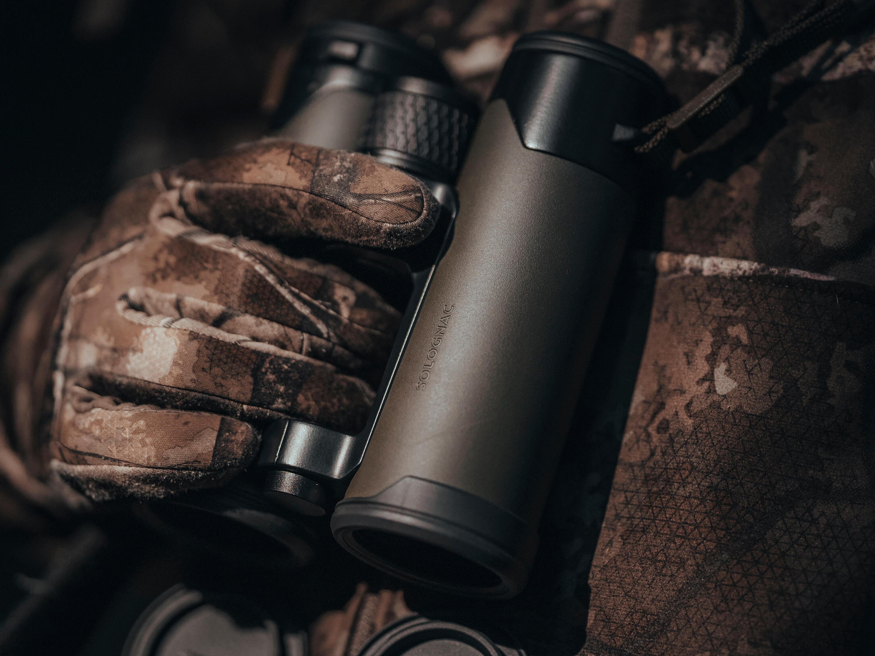 LUVAS CAÇA FINAS EXTENSÍVEIS 100 CAMUFLADO TREEMETIC 5/10