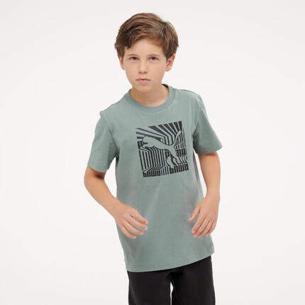 T-shirt coton imprimé enfant, orange