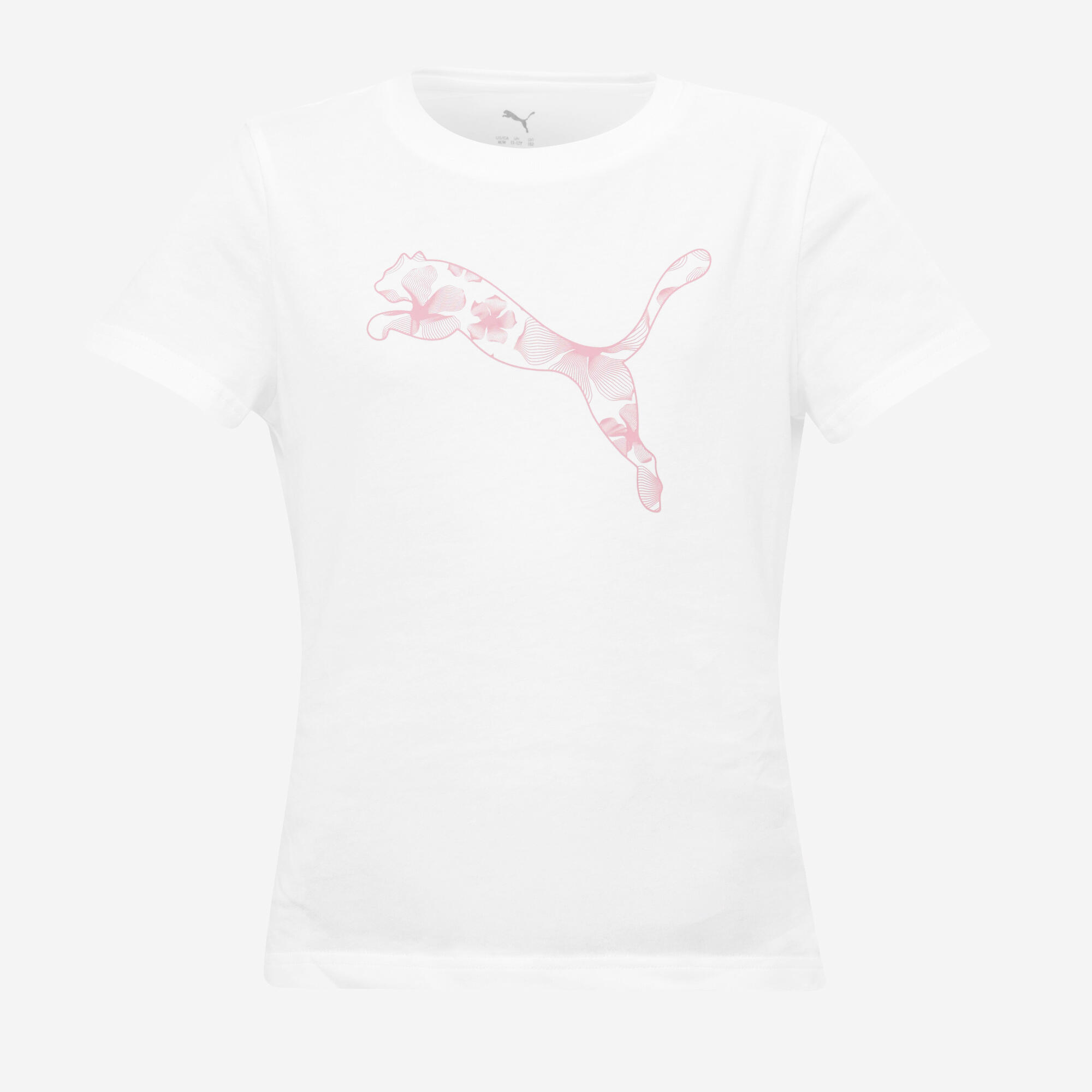 T-shirt fille en coton, blanc 6/6