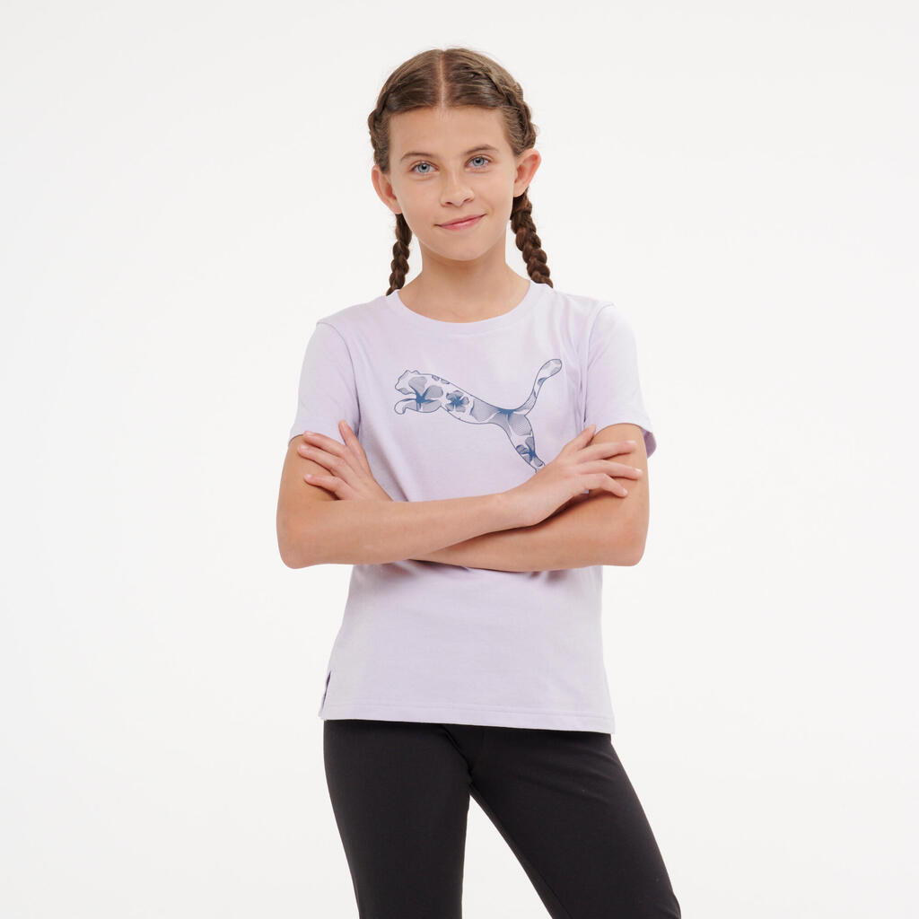 Girls' Cotton T-Shirt - White